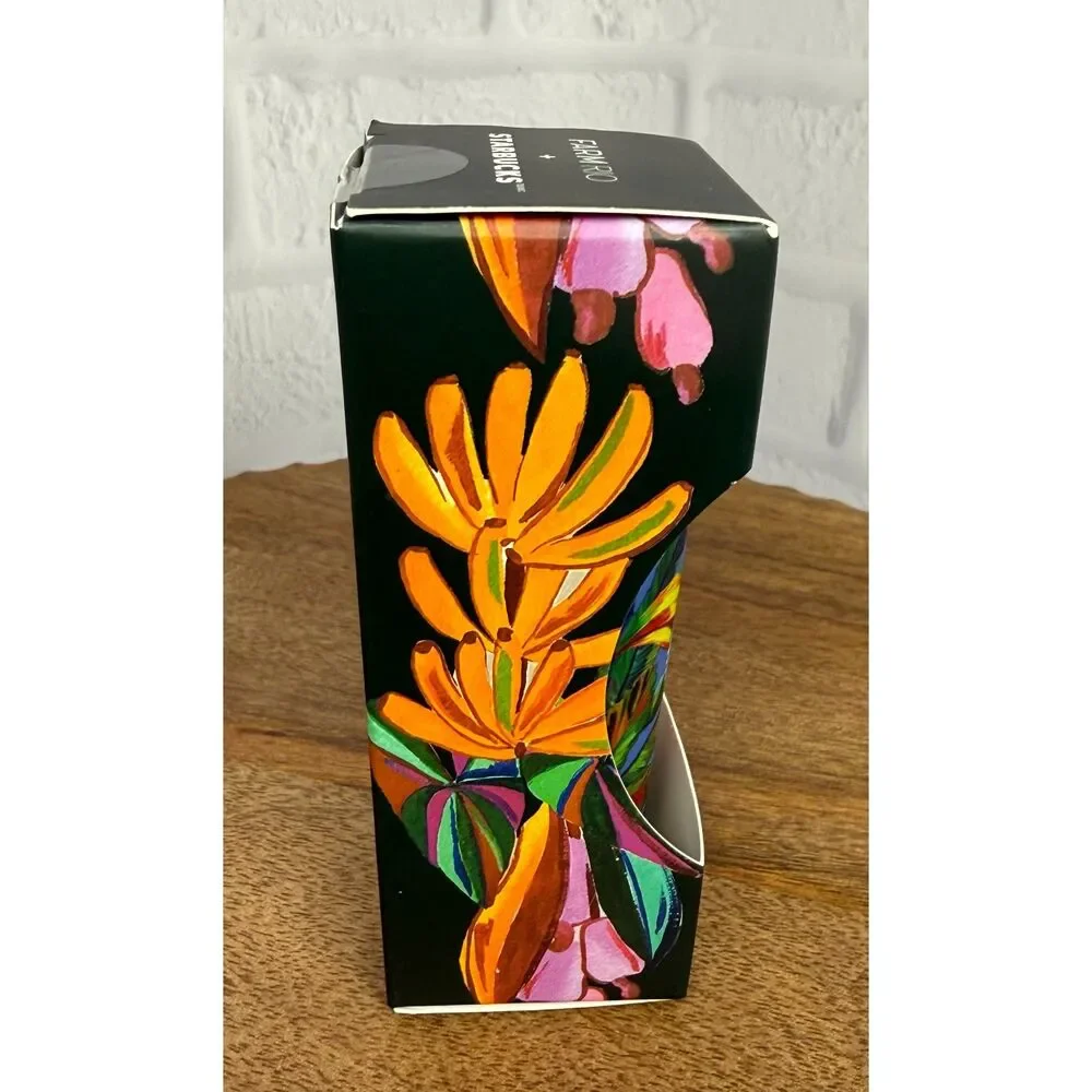 NIB Starbucks Plastic Cold Cup Keychain Farm Rio + Starbucks Banana Mixup